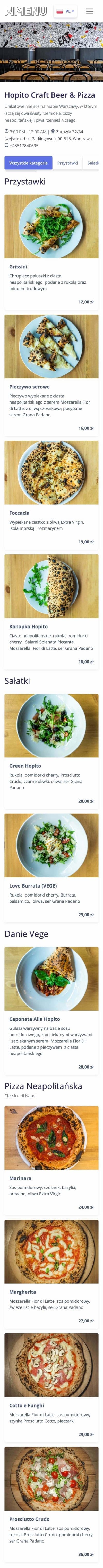 QR menu for restaurants – digital online menu with no apps
